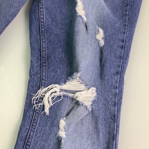 Pacsun Destructed Stacked Skinny ripped jeans men size 32 X 30 EUC - Picture 6 of 12